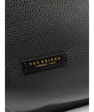THE BRIDGE CORE SOFT Sac &agrave; main en cuir black Gold - Sacs pour Femme - 4