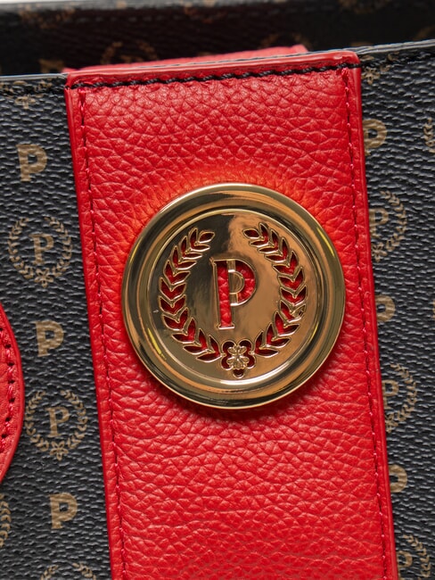 HERITAGE Sac &agrave; main avec bandouli&egrave;re laque noire - Sacs pour Femme