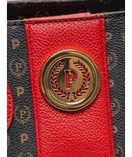 POLLINI HERITAGE Sac &agrave; main avec bandouli&egrave;re laque noire - Sacs pour Femme - 4