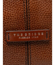 THE BRIDGE BIAGIO Sac &agrave; dos en cuir, support pour ordinateur portable 13 pouces brun 14/ruth&eacute;nium palladium - Sacs &agrave; dos pour l'&Eacute;cole & les Loisirs - 3