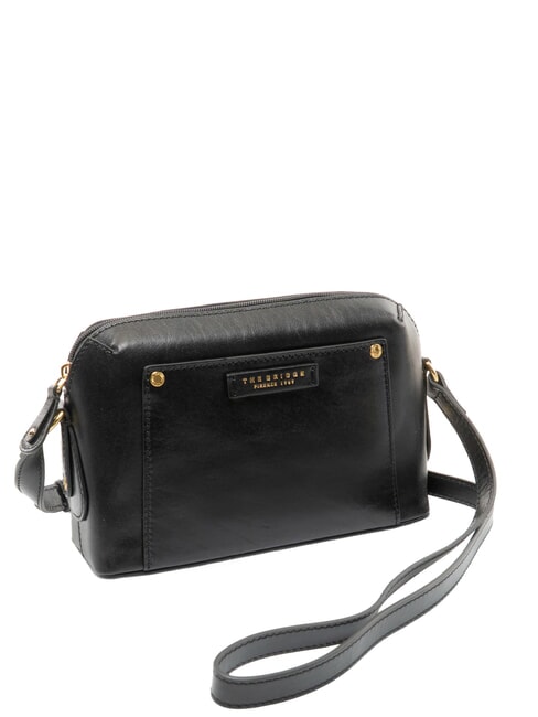 CECILIA Sac bandouli&egrave;re en cuir black Gold - Sacs pour Femme