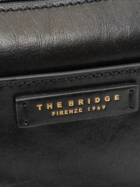 CECILIA Sac bandouli&egrave;re en cuir black Gold - Sacs pour Femme