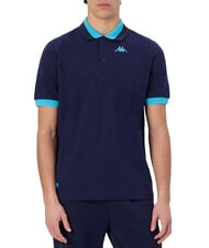 KAPPA LOGO polo &agrave; manches courtes bleu marine - n&eacute;on b - chemise polo - 3
