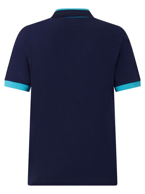 LOGO polo &agrave; manches courtes bleu marine - n&eacute;on b - chemise polo