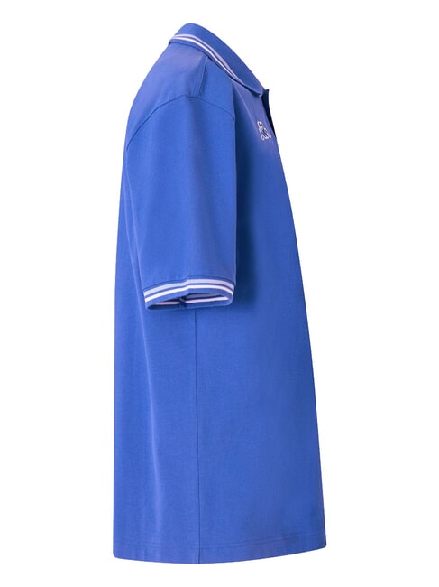 LOGO polo &agrave; manches courtes bleu royal - blanc - chemise polo