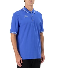 KAPPA LOGO polo &agrave; manches courtes bleu royal - blanc - chemise polo - 2