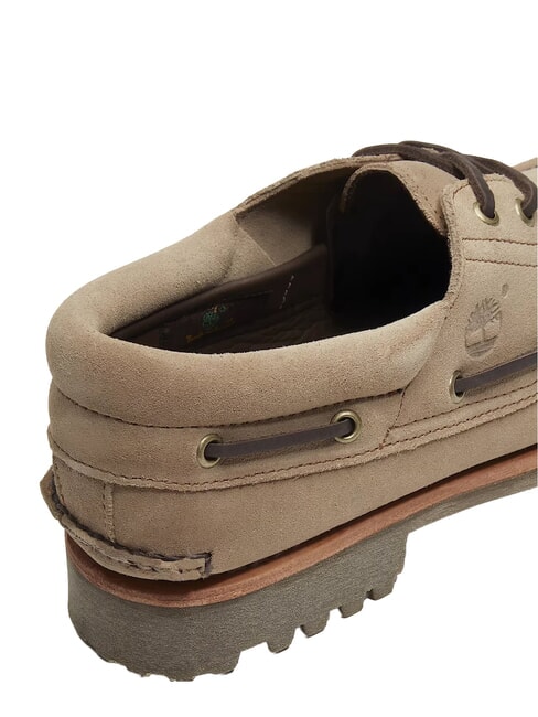 AUTHENTIC  Chaussures bateau en cuir taupe - Chaussures Homme