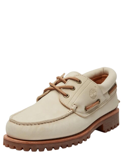 AUTHENTIC  Chaussures bateau en cuir beige clair - Chaussures Homme