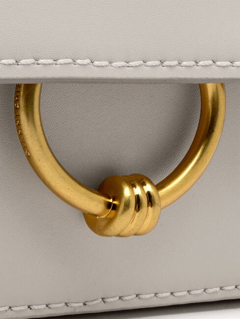 MEG Sac bandouli&egrave;re en cuir silice - Sacs pour Femme
