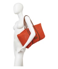 GIANNI CHIARINI VICTORIA  Sac &agrave; bandouli&egrave;re corail - Sacs pour Femme - 6