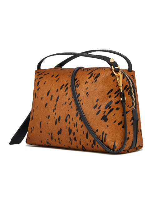 ALIFA Sac &agrave; main avec bandouli&egrave;re cognac noir - Sacs pour Femme