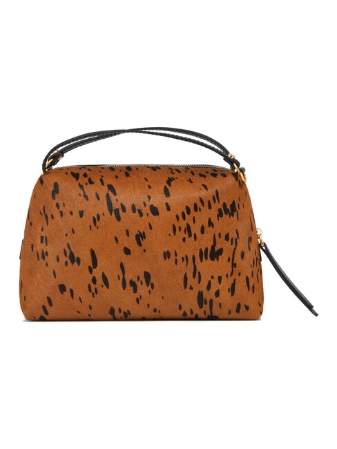 ALIFA Sac &agrave; main avec bandouli&egrave;re cognac noir - Sacs pour Femme