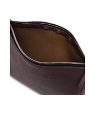 GIANNI CHIARINI HERMY Pochette en cuir avec bandouli&egrave;re castor prune - Sacs pour Femme - 5