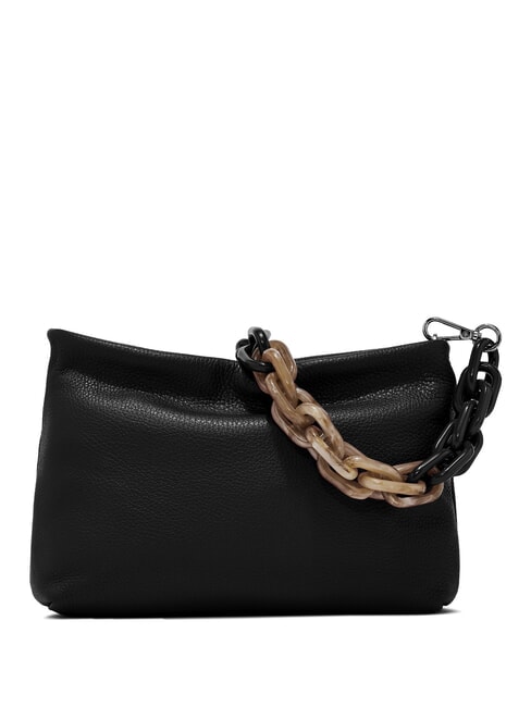 BRENDA Sac en cuir avec bandouli&egrave;re Noir - Sacs pour Femme