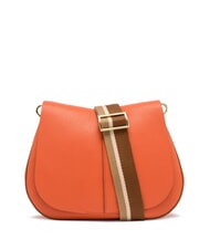 GIANNI CHIARINI HELENA ROUND Sac en cuir avec double bandouli&egrave;re corail - Sacs pour Femme - 2