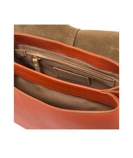 GIANNI CHIARINI HELENA ROUND Sac en cuir avec double bandouli&egrave;re corail - Sacs pour Femme - 5