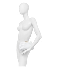 GIANNI CHIARINI PERLA Pochette en cuir &agrave; cha&icirc;ne blanche - Sacs pour Femme - 6