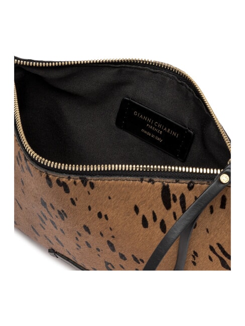 HERMY sac bandouli&egrave;re cognac noir - Sacs pour Femme