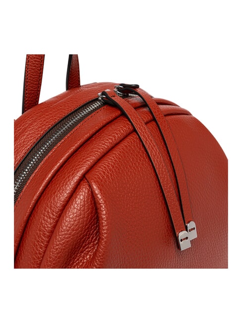EMANUELA Sac &agrave; dos en cuir rouge brique - Sacs pour Femme
