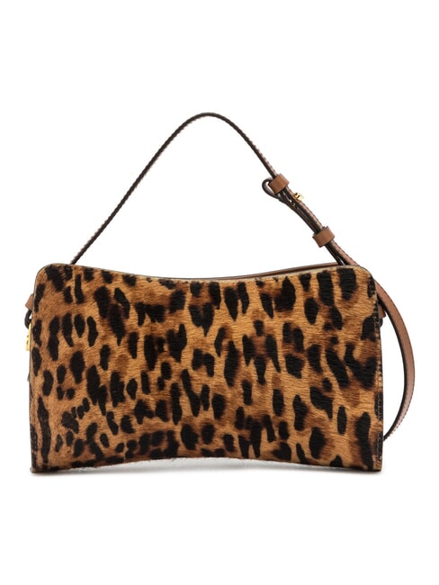KEIRA Sac &agrave; main avec bandouli&egrave;re cuir de lynx - Sacs pour Femme