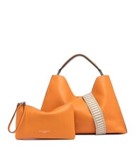 GIANNI CHIARINI AURORA Sac &agrave; main en cuir avec pochette sable orange flamme - Sacs pour Femme - 2