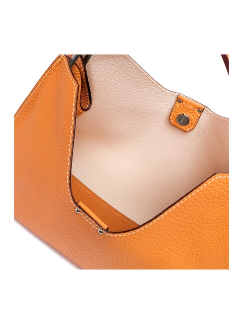 AURORA Sac &agrave; main en cuir avec pochette sable orange flamme - Sacs pour Femme