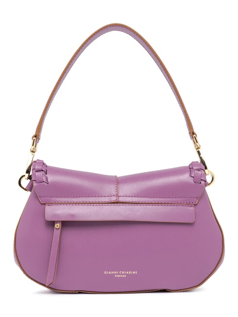 HELENA ROUND Sac en cuir &agrave; rabat Argyle violet - Sacs pour Femme
