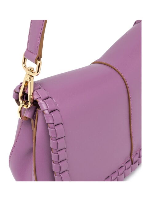 HELENA ROUND Sac en cuir &agrave; rabat Argyle violet - Sacs pour Femme