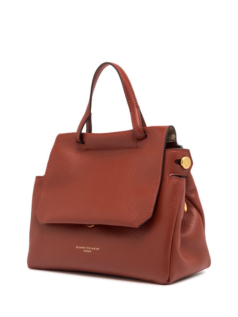 OTTAVIA Sac en cuir fabriqu&eacute; en Italie rouge brique - Sacs pour Femme