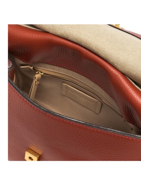 OTTAVIA Sac en cuir fabriqu&eacute; en Italie rouge brique - Sacs pour Femme