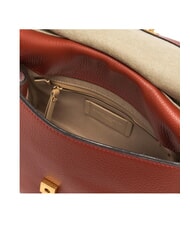 GIANNI CHIARINI OTTAVIA Sac en cuir fabriqu&eacute; en Italie rouge brique - Sacs pour Femme - 5