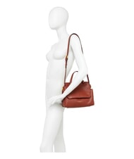 GIANNI CHIARINI OTTAVIA Sac en cuir fabriqu&eacute; en Italie rouge brique - Sacs pour Femme - 6