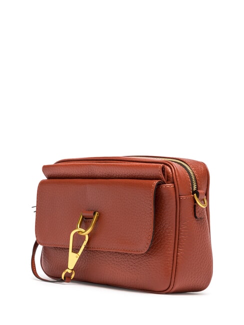 MARISOL Sac &agrave; bandouli&egrave;re en cuir rouge brique - Sacs pour Femme