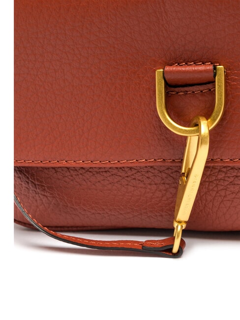 MARISOL Sac &agrave; bandouli&egrave;re en cuir rouge brique - Sacs pour Femme