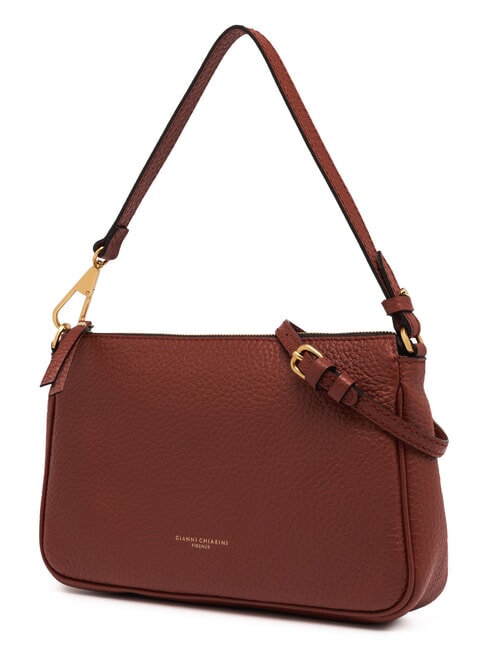 BROOKE Sac bandouli&egrave;re en cuir rouge brique - Sacs pour Femme