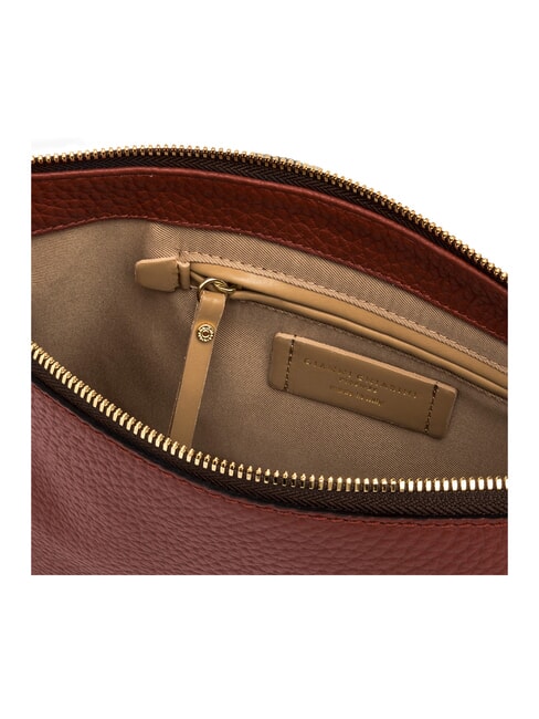 BROOKE Sac bandouli&egrave;re en cuir rouge brique - Sacs pour Femme