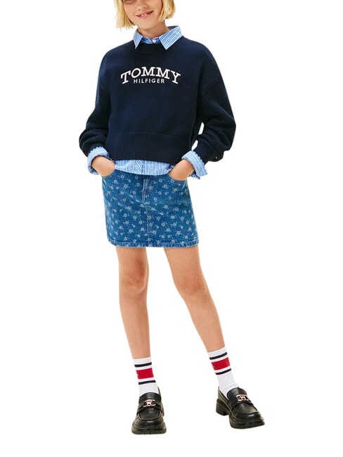 TH Pull &agrave; col rond pour filles ciel du d&eacute;sert - Pulls pour enfants