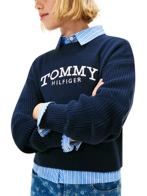 TH Pull &agrave; col rond pour filles ciel du d&eacute;sert - Pulls pour enfants