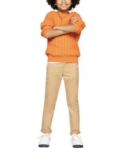 TOMMY HILFIGER TH KIDS Pull en coton pour b&eacute;b&eacute; tonnerre orange - Pulls pour enfants - 2
