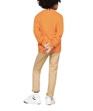 TOMMY HILFIGER TH KIDS Pull en coton pour b&eacute;b&eacute; tonnerre orange - Pulls pour enfants - 3