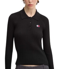 TOMMY HILFIGER TH JEANS chemise &agrave; manches longues noir - Chandails pour femmes - 2
