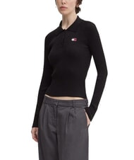 TOMMY HILFIGER TH JEANS chemise &agrave; manches longues noir - Chandails pour femmes - 4