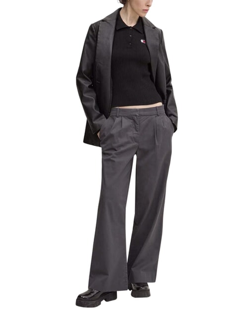 TH JEANS chemise &agrave; manches longues noir - Chandails pour femmes