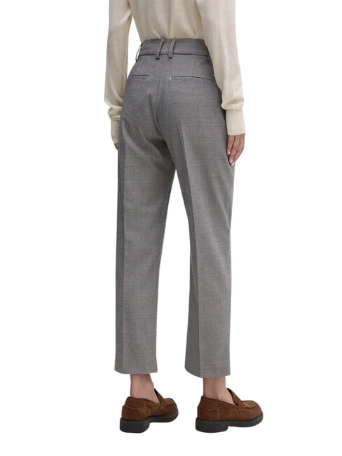 TH Pantalon slim, style classique v&eacute;rification globale stp/s/texture h gris - Pantalons pour femmes