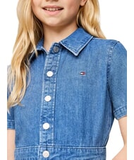 TOMMY HILFIGER TH Robe en jean &agrave; manches courtes pour filles ltweightdenim - Robes pour petites filles - 3