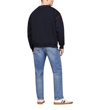 TOMMY HILFIGER TH Sweat-shirt en coton &agrave; manches longues - Pulls molletonn&eacute;s