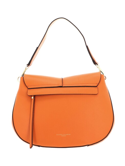 HELENA ROUND Sac en cuir avec bandouli&egrave;re en corde orange flamme - Sacs pour Femme