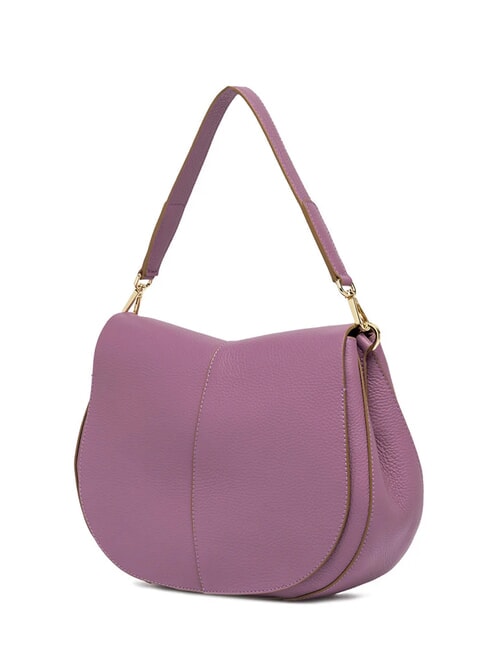 HELENA ROUND Sac en cuir avec bandouli&egrave;re en corde Argyle violet - Sacs pour Femme