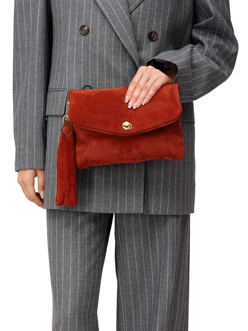 MIREA sac bandouli&egrave;re rouge brique - Sacs pour Femme