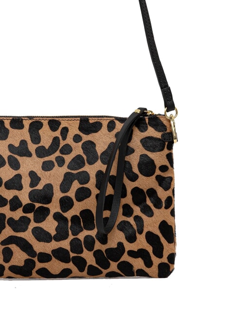HERMY sac bandouli&egrave;re lion noir - Sacs pour Femme